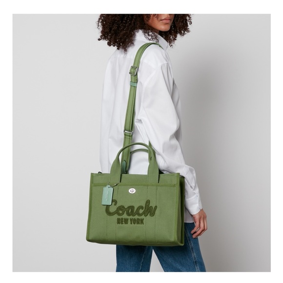 Coach - Medium Cargo Tote Bag Green - Picture 3 of 15